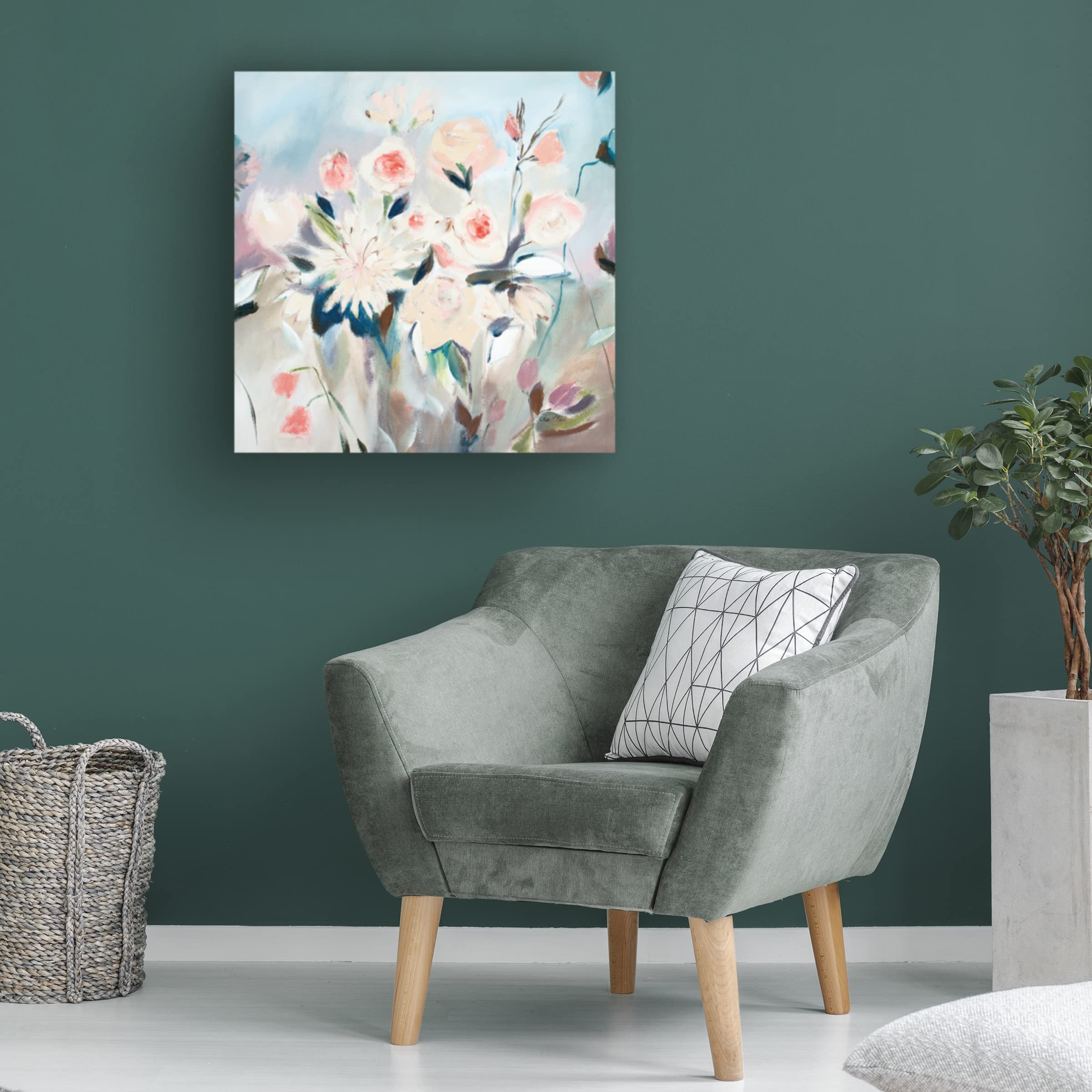 Janelle Penner 'Wine in Paris III' Canvas Wall Art Print - French Wine Painting for Living Room, Dining Room & Home Decor