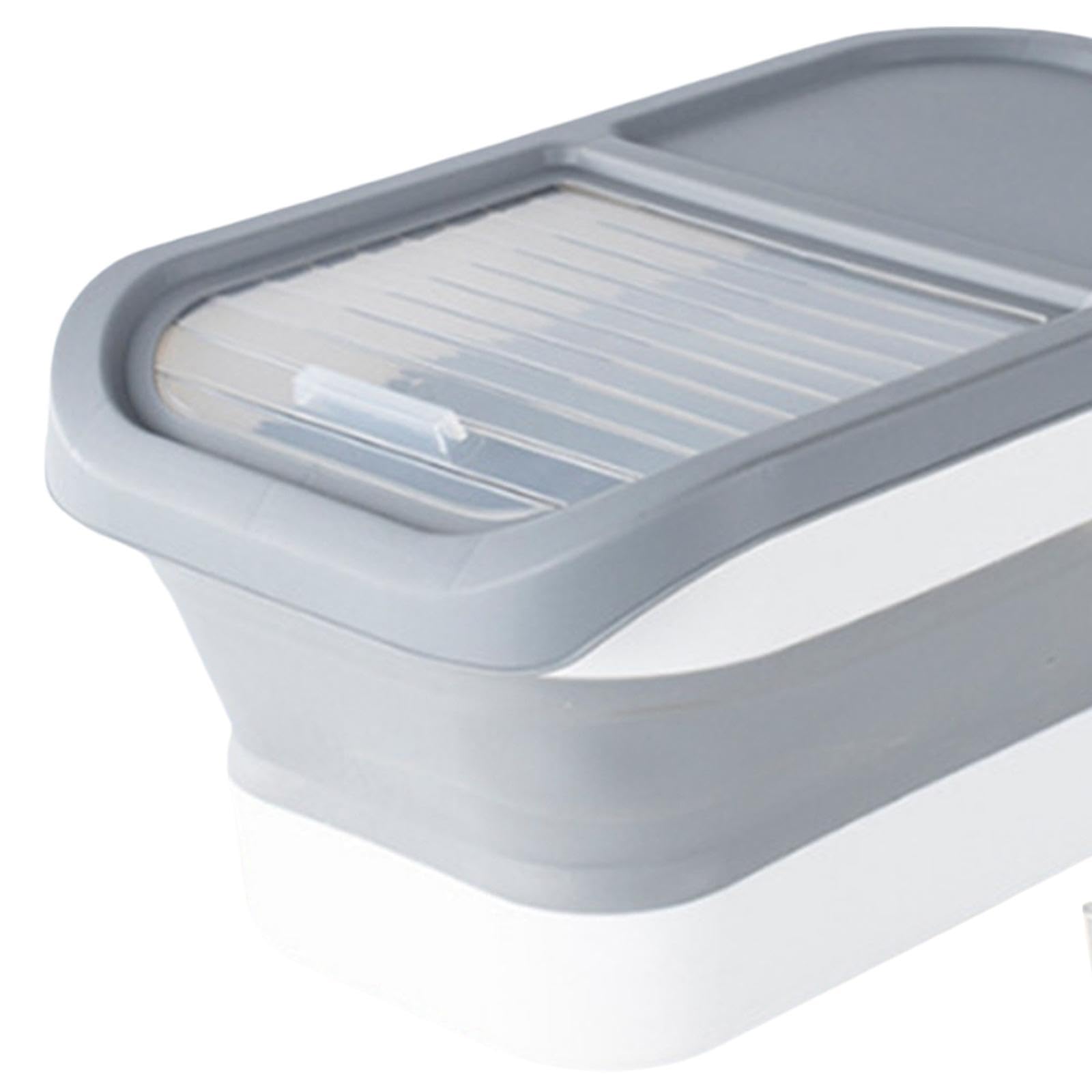 Enakshi® 10kg Airtight Pet Food Storage Container - Leakproof Dry Food Dispenser for Dogs & Cats | Gray Sealed Rice Bin for Freshness | Perfect for Kitchen, Pantry & Pet Feeding Areas