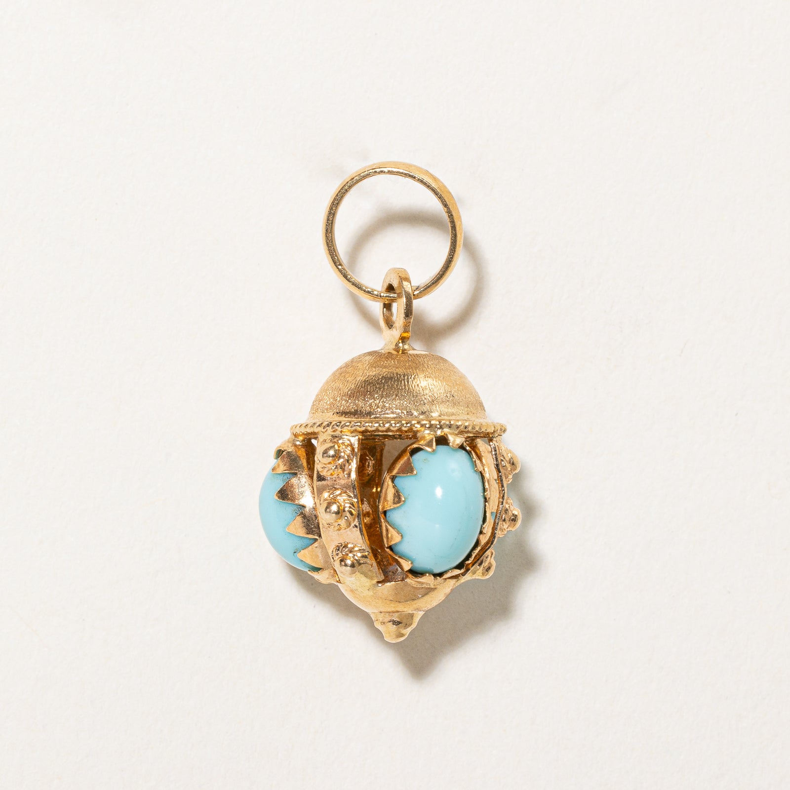 Vintage Italian Blue Paste Glass Ornate Pendant Necklace - 4.50ctw Elegant Jewelry for Women | Perfect for Evening Parties, Weddings & Special Occasions