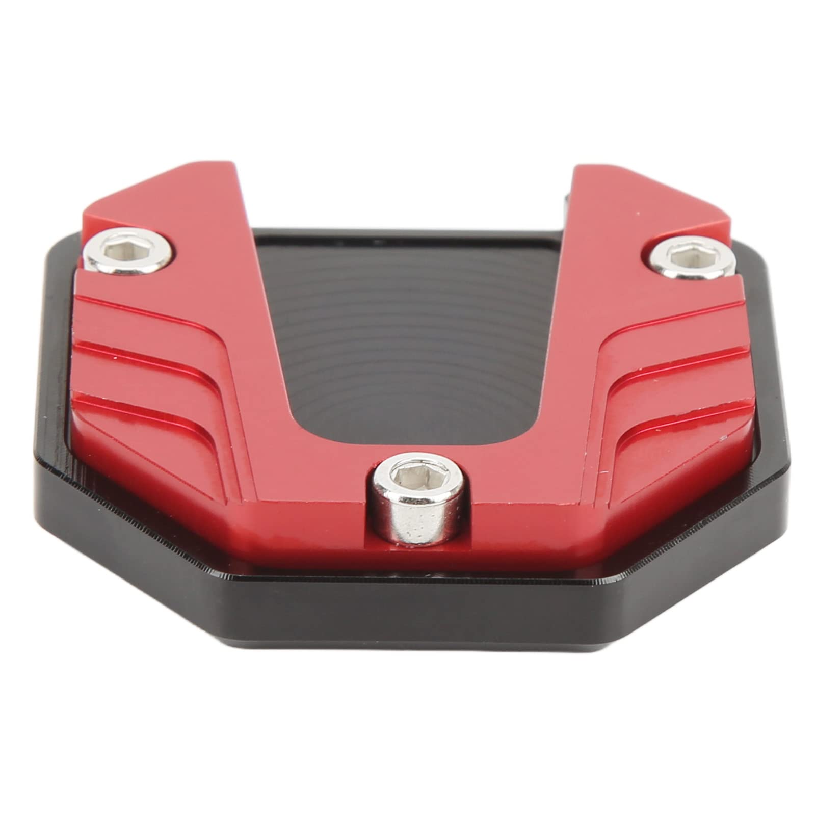 Universal Motorcycle Kickstand Plate - High Strength Aluminium Alloy Pad with Hex Wrench for Parking Stability