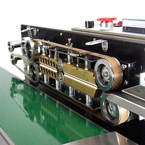 Kolice Commercial Automatic Continuous Sealing Machine - Industrial Horizontal Bag Sealer for Food Packaging, PVC Bags & Films - Ideal for Popsicle, Snack & Frozen Food Packing