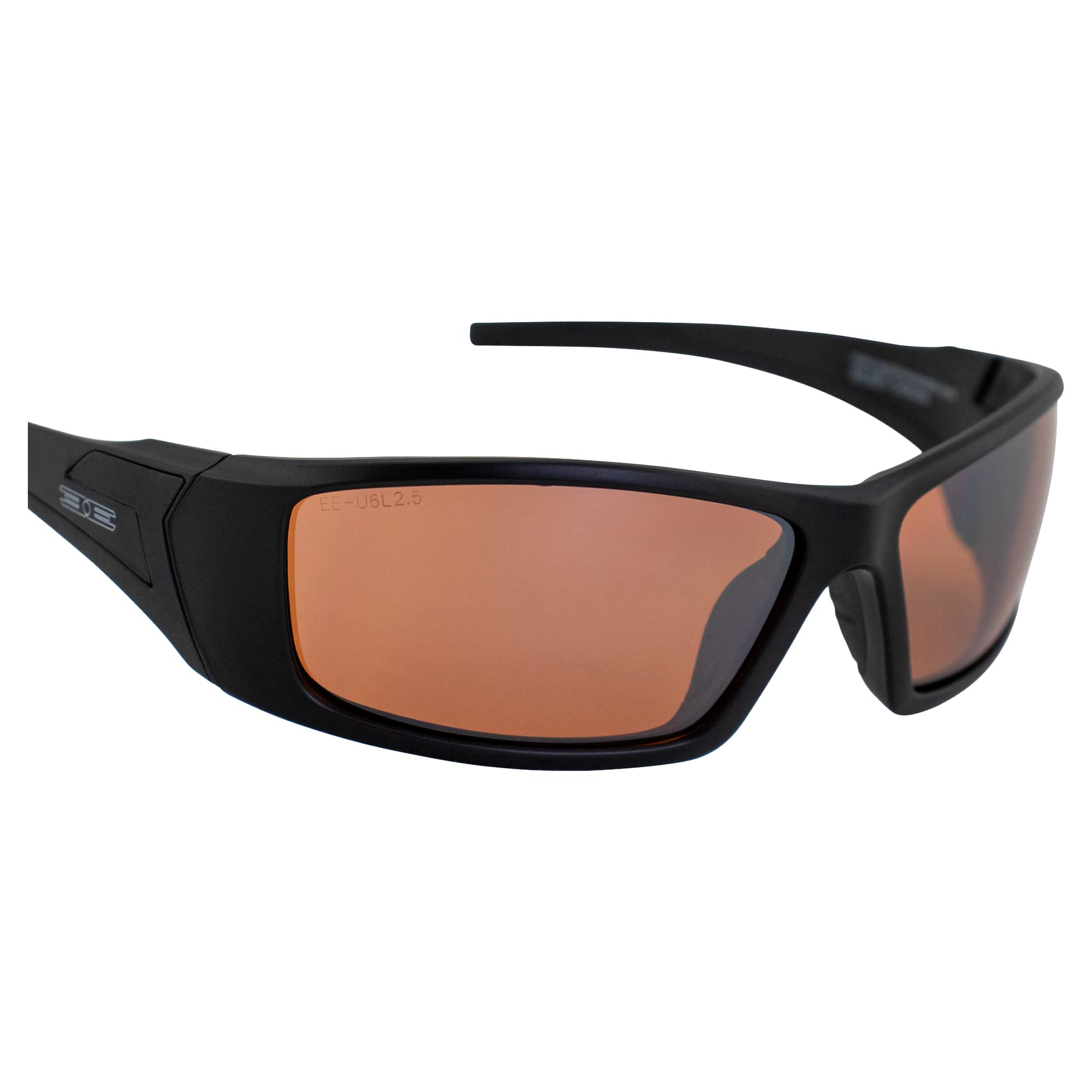 Epoch Eyewear Liberator Sport Sunglasses - 2 Pairs (Black Frame/Amber Lens + Black Frame/Smoke Lens) - UV Protection Polarized Sunglasses for Running, Cycling & Outdoor Activities