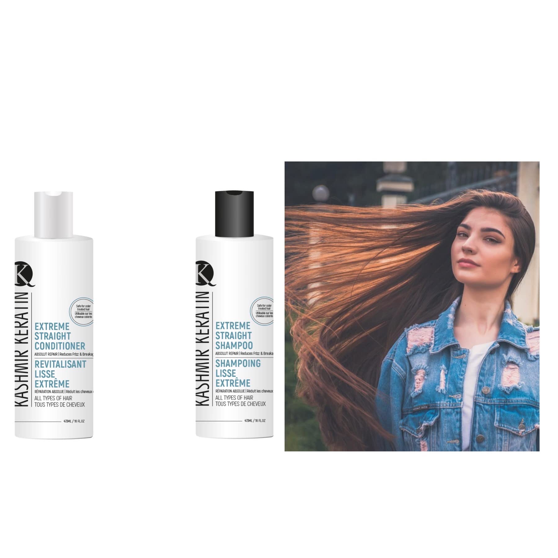 Best Hair Care Kit for Damaged Hair - Extreme Repair Shampoo & Deep Moisturizing Conditioner Set (16oz Each) | Salon-Quality Treatment for Dry, Frizzy & Color-Treated Hair at Home