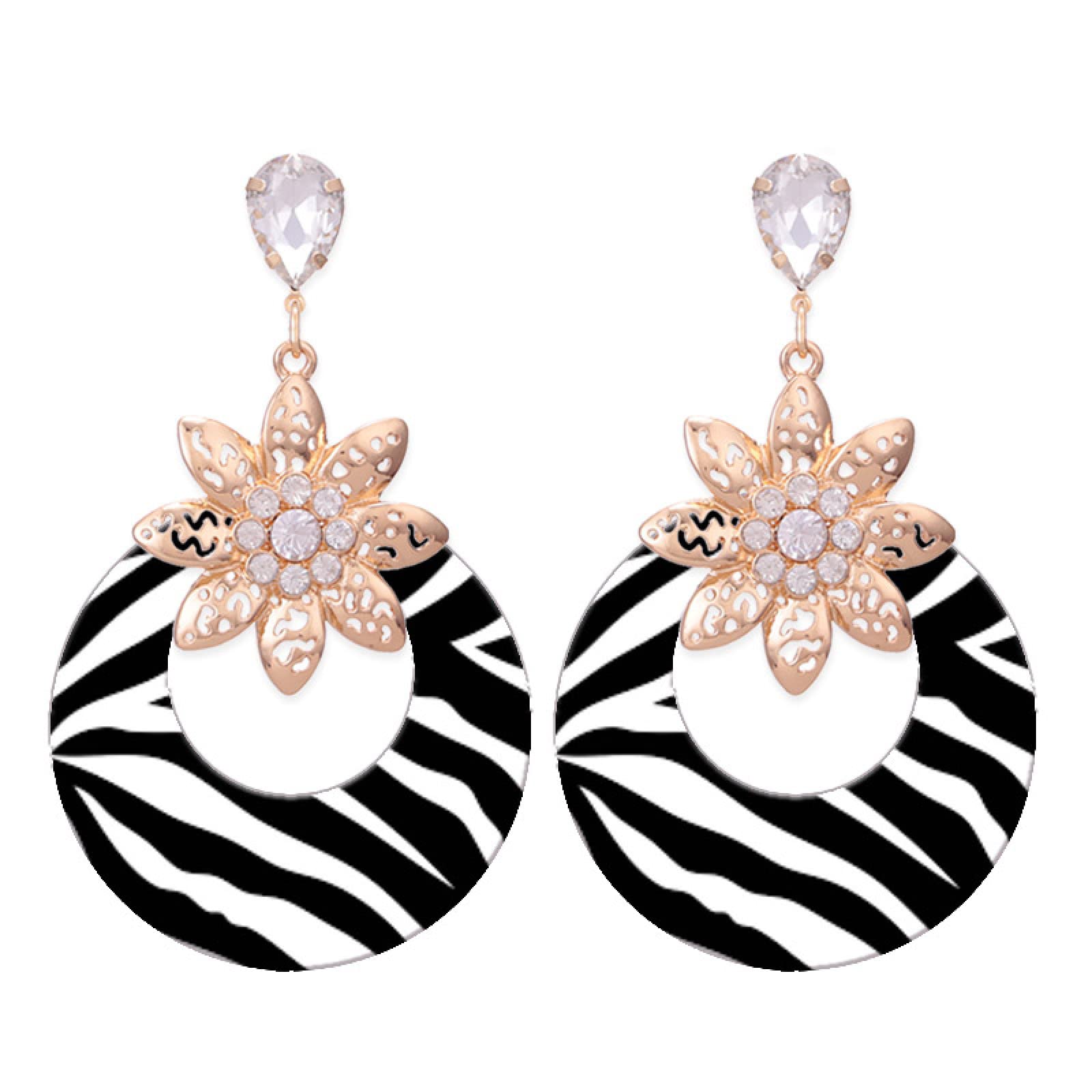 Hypoallergenic Crystal Drop Earrings for Women - Round Dangle Wedding Jewelry - Elegant Bridal Accessories & Party Fashion Jewelry for Special Occasions
