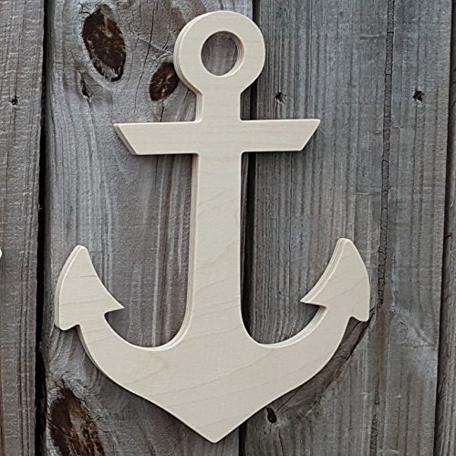 Handcrafted Wooden Sailboat with Ship Wheel & Anchor Set - Nautical Wall Decor for Beach House, Nursery & Ocean Theme Rooms - 12
