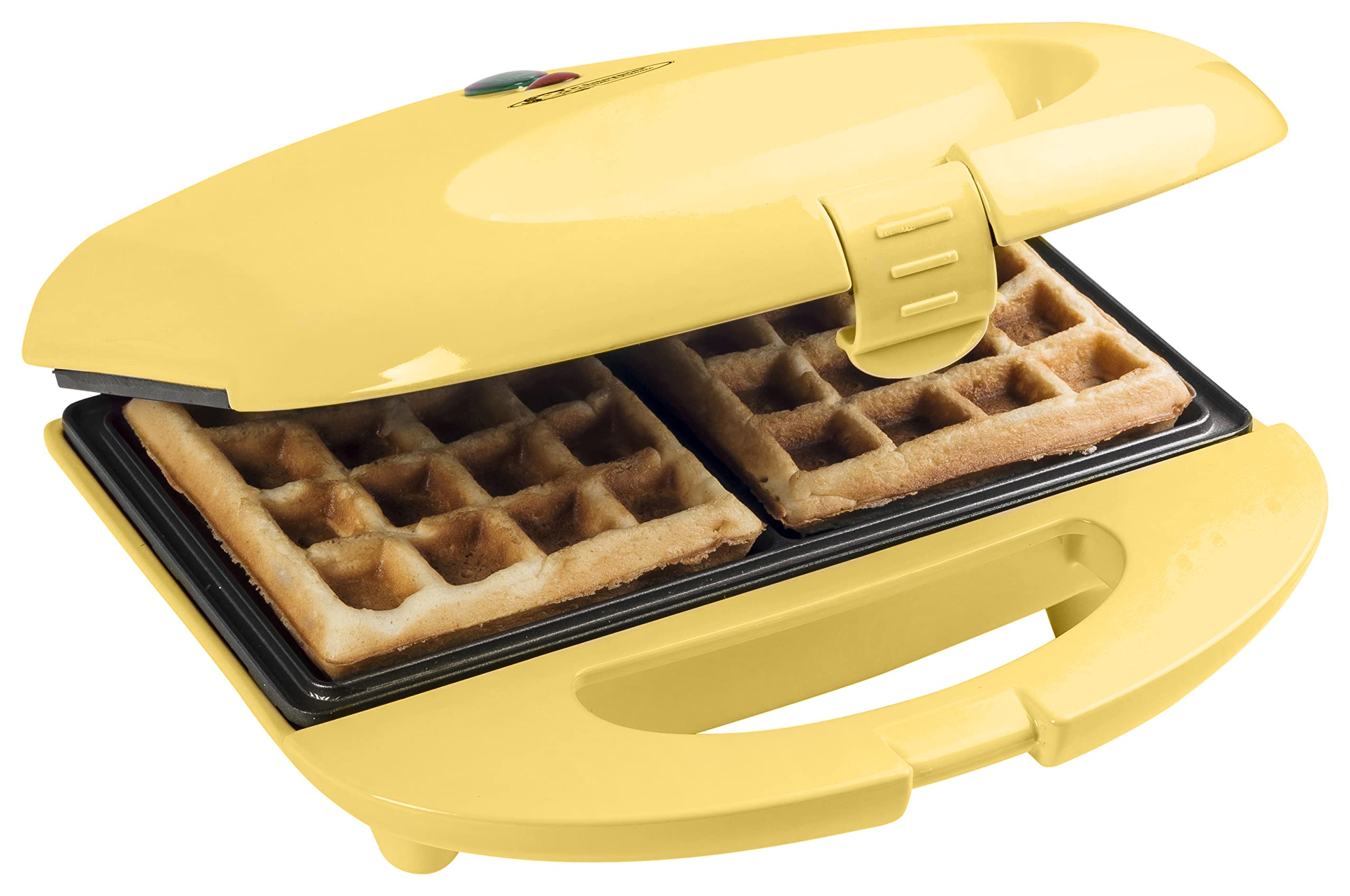 Best Belgian Waffle Maker with Non-Stick Surface & Light Indicator - 700W Sweet Dreams Collection, Yellow | Perfect for Breakfast, Brunch & Family Gatherings