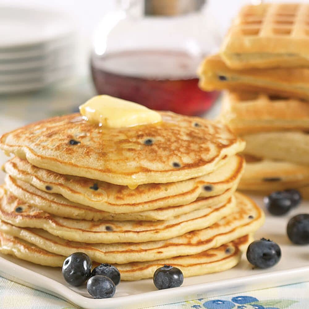 Stonewall Kitchen Blueberry Pancake & Waffle Mix - 16oz | Premium Breakfast Mix for Fluffy Pancakes & Crispy Waffles | Perfect for Family Brunch, Weekend Treats & Holiday Breakfasts