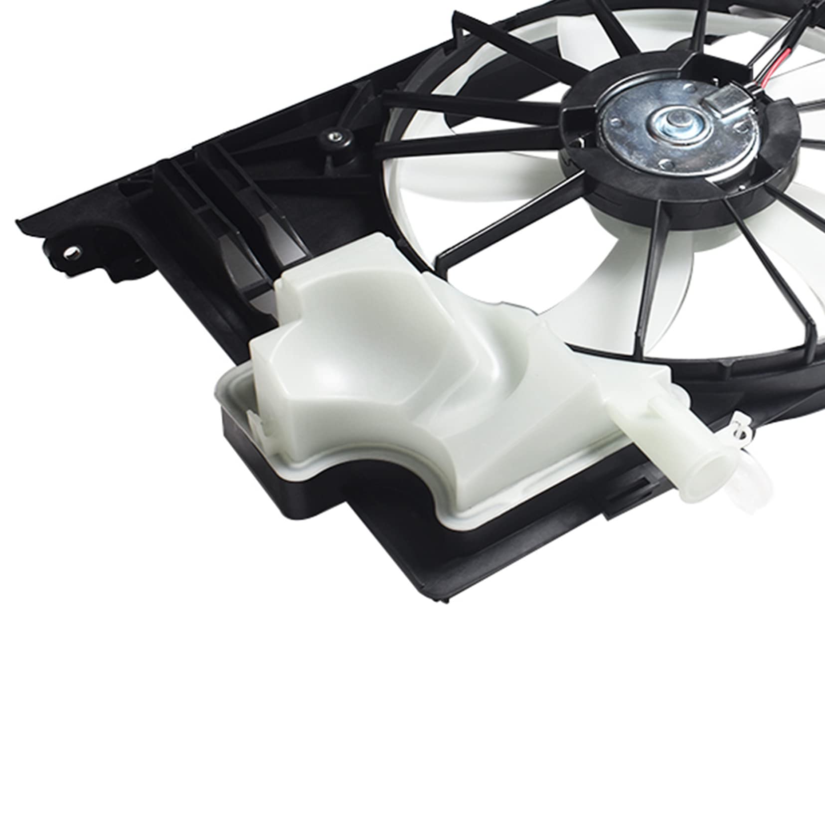 2014-2019 Toyota Corolla Radiator Condenser Cooling Fan Assembly - 12V Black - Replacement Part for Engine Cooling System - Perfect for Summer Driving & Overheating Prevention