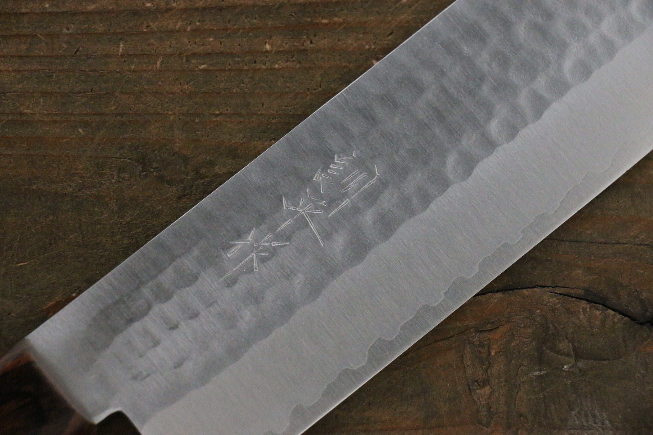 Premium Kunihira VG1 Hammered Usuba Knife 165mm - Japanese Chef Knife with Mahogany Handle - High Carbon Stainless Steel Blade for Slicing, Chopping & Precision Cutting - Perfect for Sushi, Vegetables & Professional Kitchens