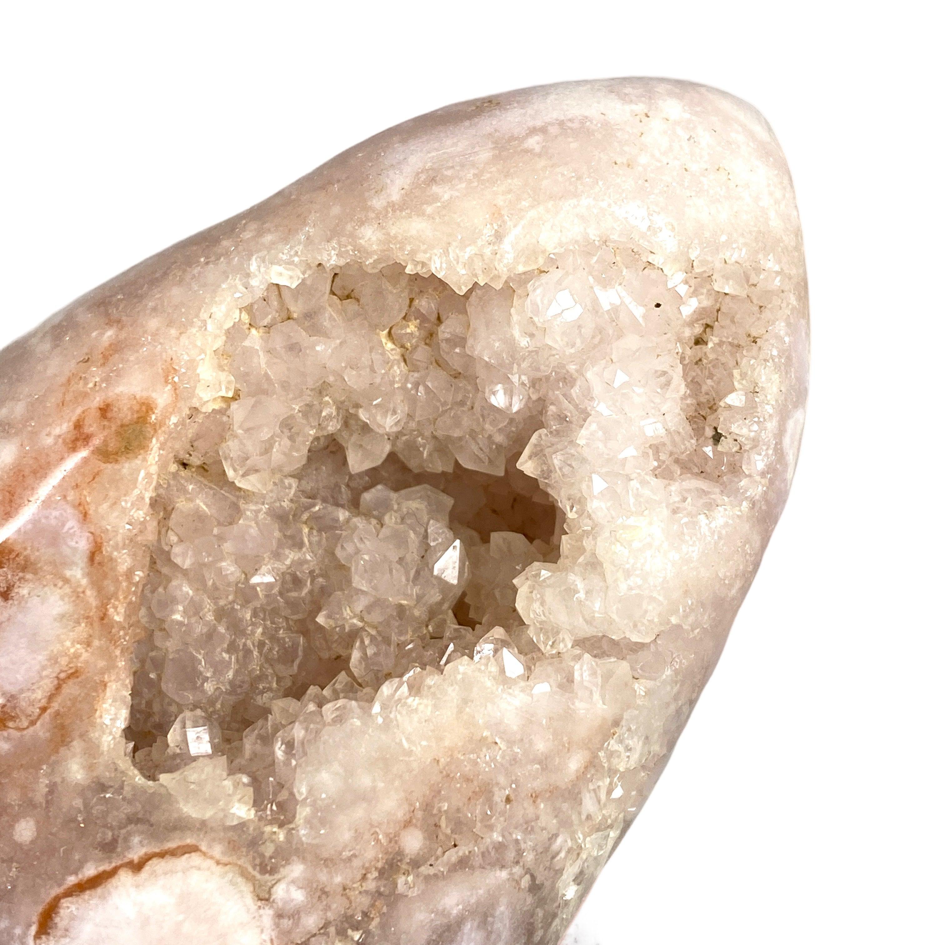 Natural Pink Amethyst Flower Agate Freeform Stone - Healing Crystal for Meditation, Yoga & Home Decor - PAFF 18