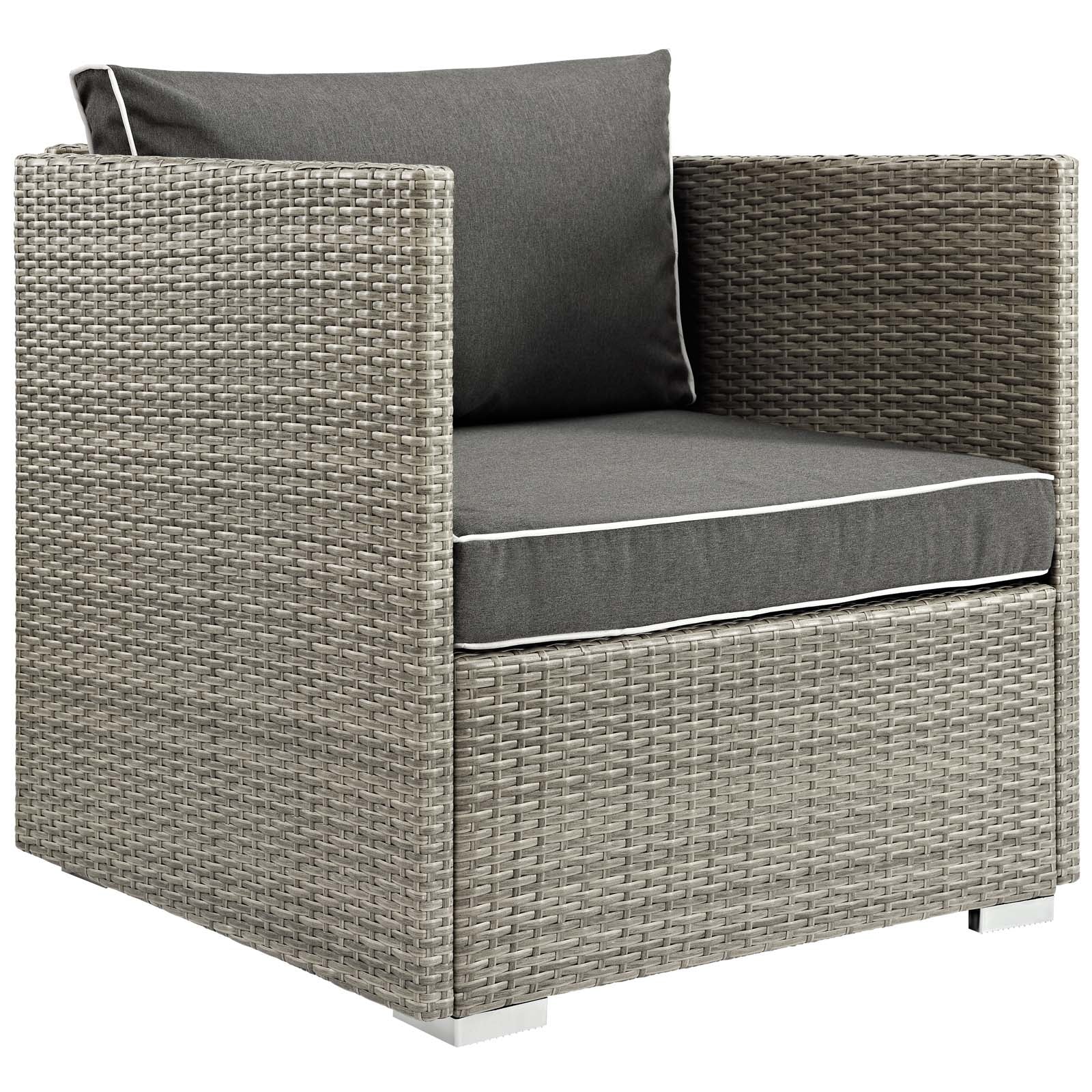 Repose 3-Piece Outdoor Patio Sectional Set with Cushions - Waterproof Wicker Furniture for Backyard, Garden, Poolside & Balcony - Perfect for Relaxing & Entertaining