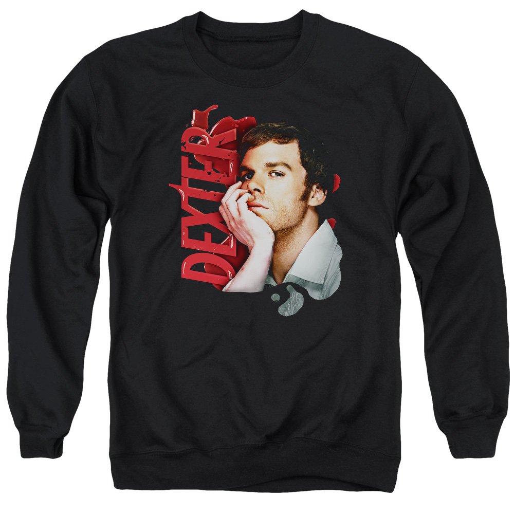 Dexter Layered Unisex Crewneck Sweatshirt for Men & Women - Soft Casual Pullover for Everyday Wear, Street Style & Lounge Comfort
