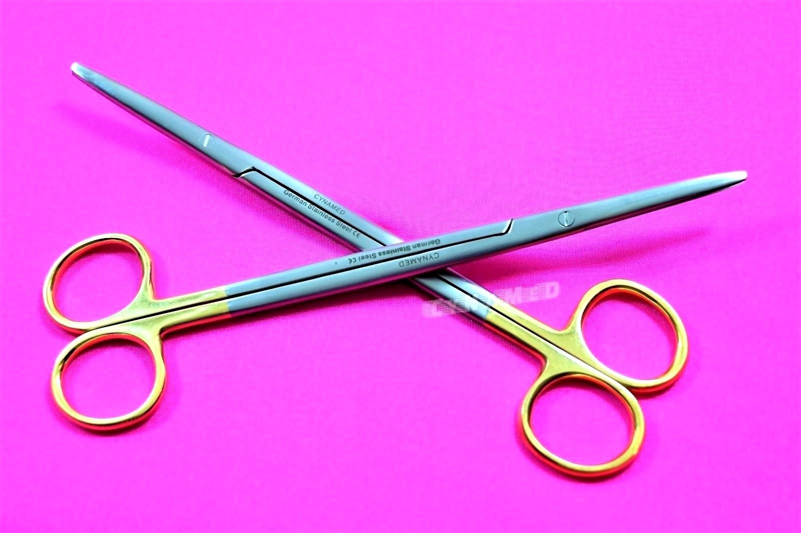 Premium 7-Inch German TC METZENBAUM Surgical Scissors with Tungsten Carbide Inserts - SuperSharp Precision for Medical, Veterinary & Crafting Use