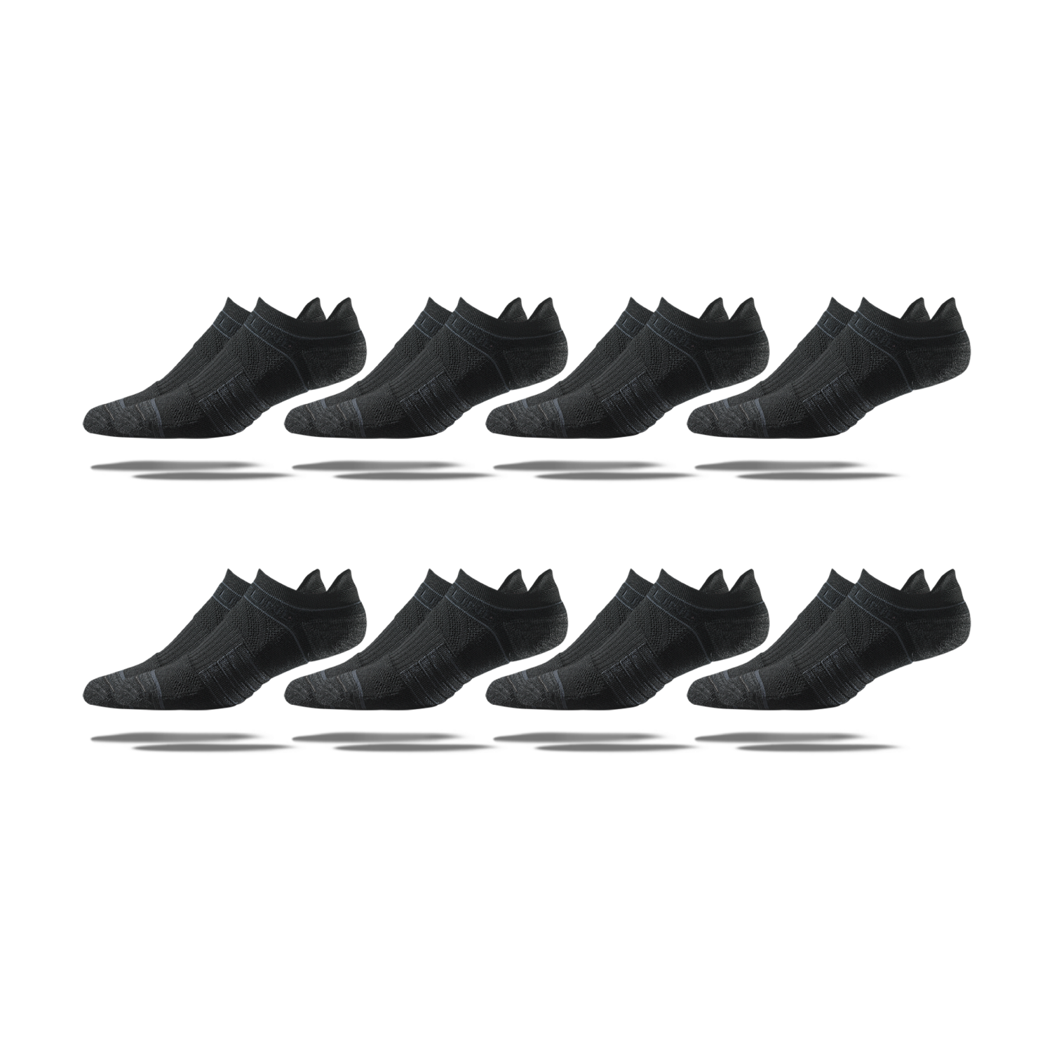 Men's Low-Cut Ankle Socks 8-Pack - Breathable Cotton Crew Socks for Casual, Sports & Work - Perfect for Running, Gym & Everyday Wear
