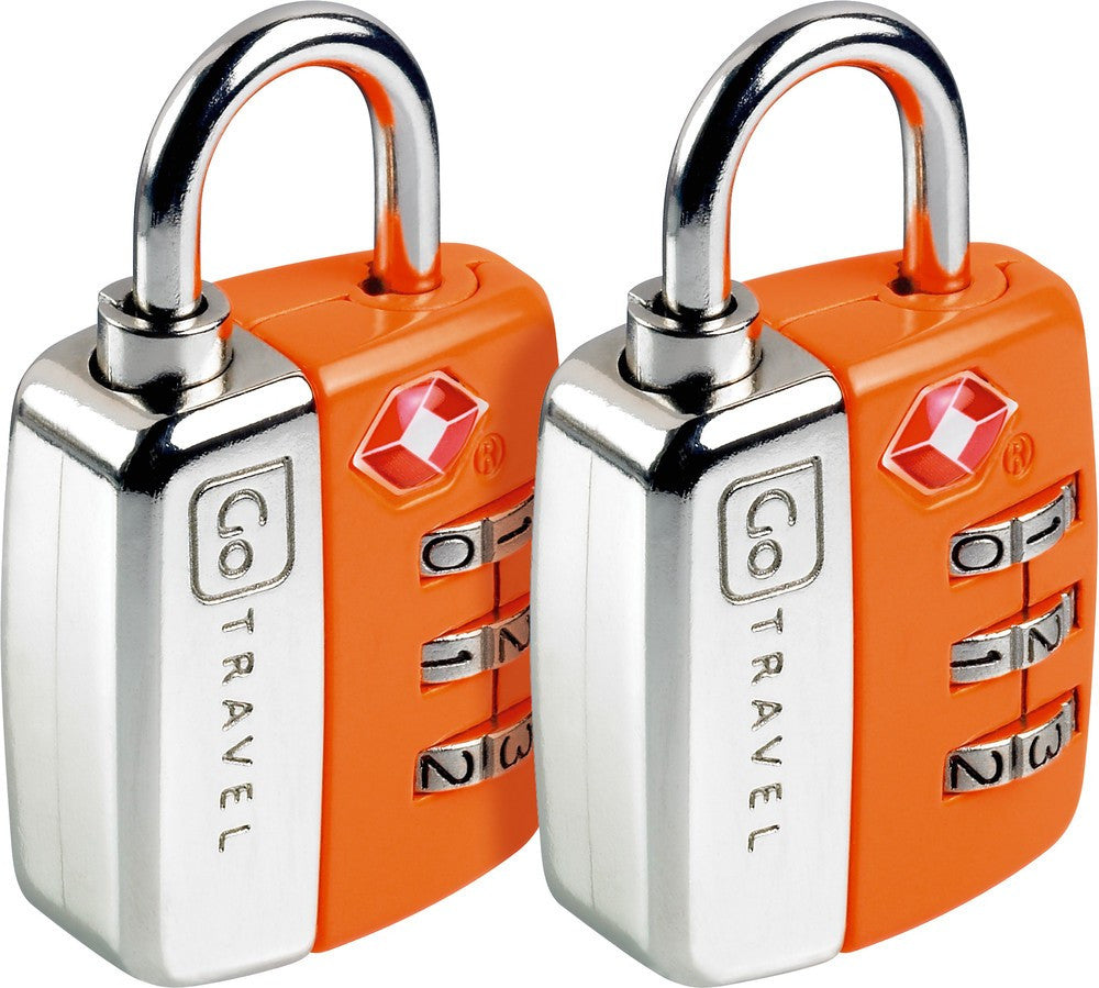 Go Travel Twin Travel Sentry® TSA Approved Luggage Lock Set - Secure Your Suitcases for Airports, Hotels & Backpacking Trips