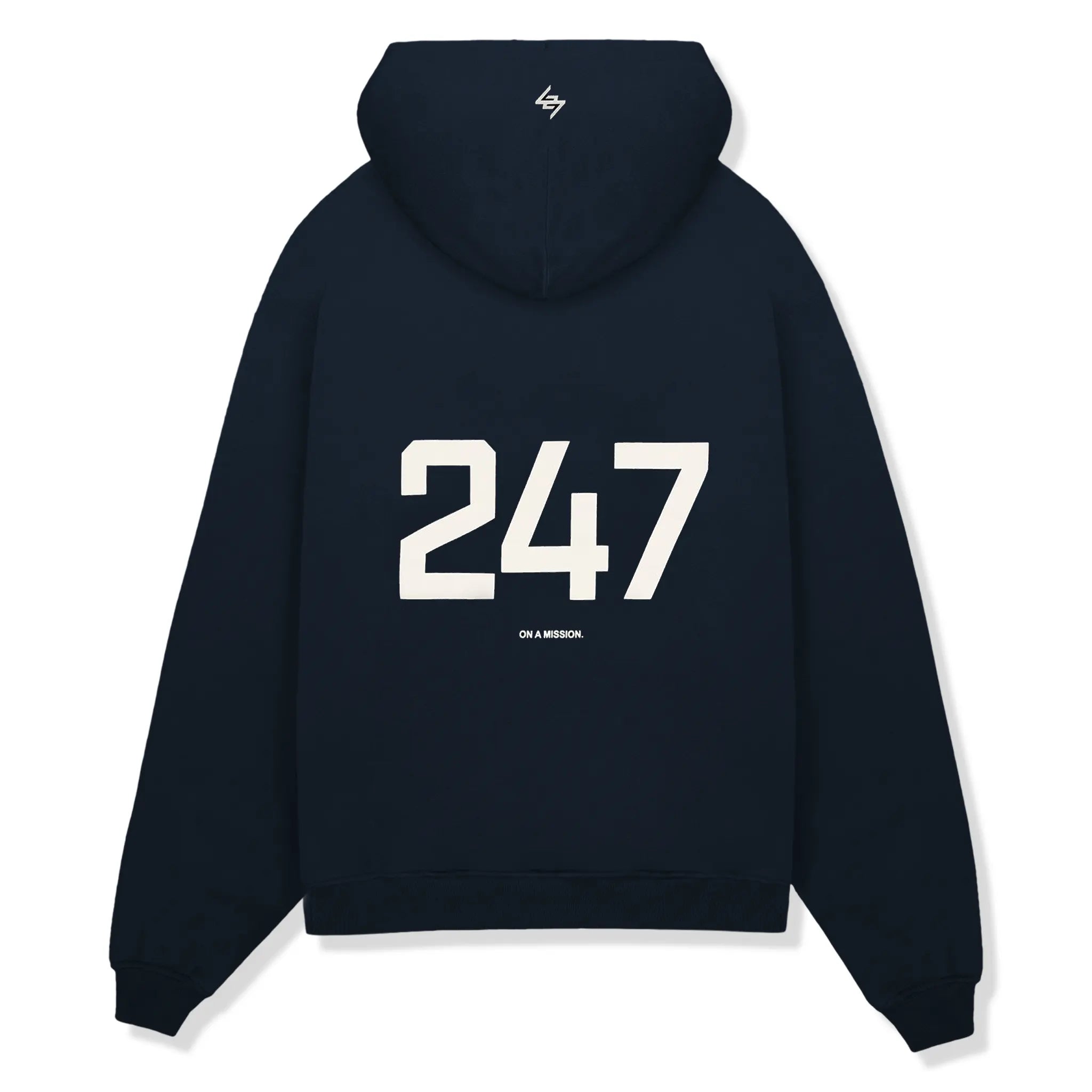 Represent 247 Oversized Navy Blue Hoodie for Men & Women - Comfortable Streetwear Pullover for Casual Wear, Gym, and Outdoor Activities