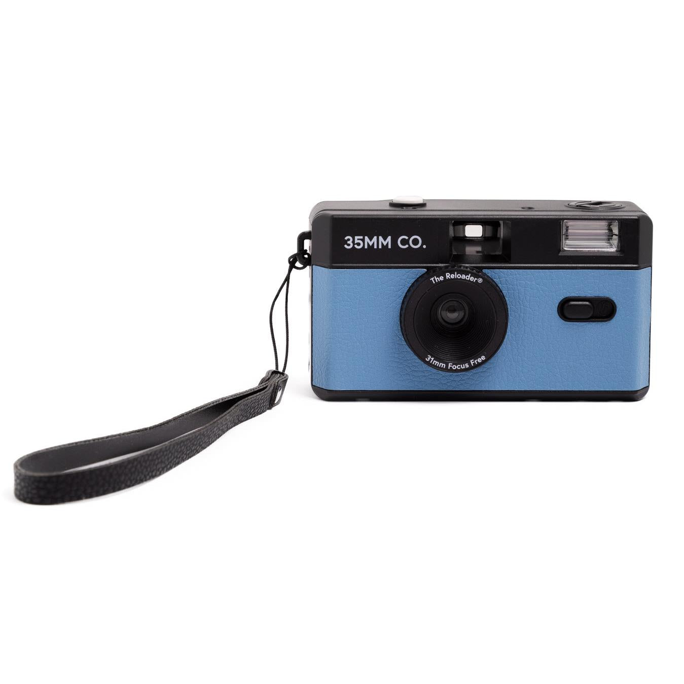 35MM CO Reloader Reusable Film Camera (Blue) - Vintage Style Point & Shoot for Travel, Parties & Everyday Photography