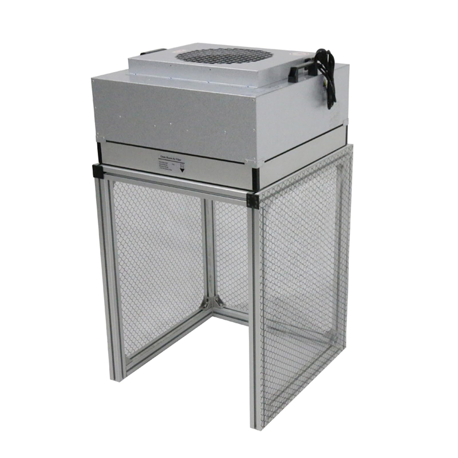 Premium 23.62x23.62x29.13in Aluminum Laminar Flow Hood with HEPA Filter - Vertical Airflow Clean Workbench for Dust-Free Workspace | Ideal for Phone Repair, Optical Industry & Laboratory Use | 110V 200W Power | Perfect for Sterile Environments, Electronics Assembly & Scientific Research
