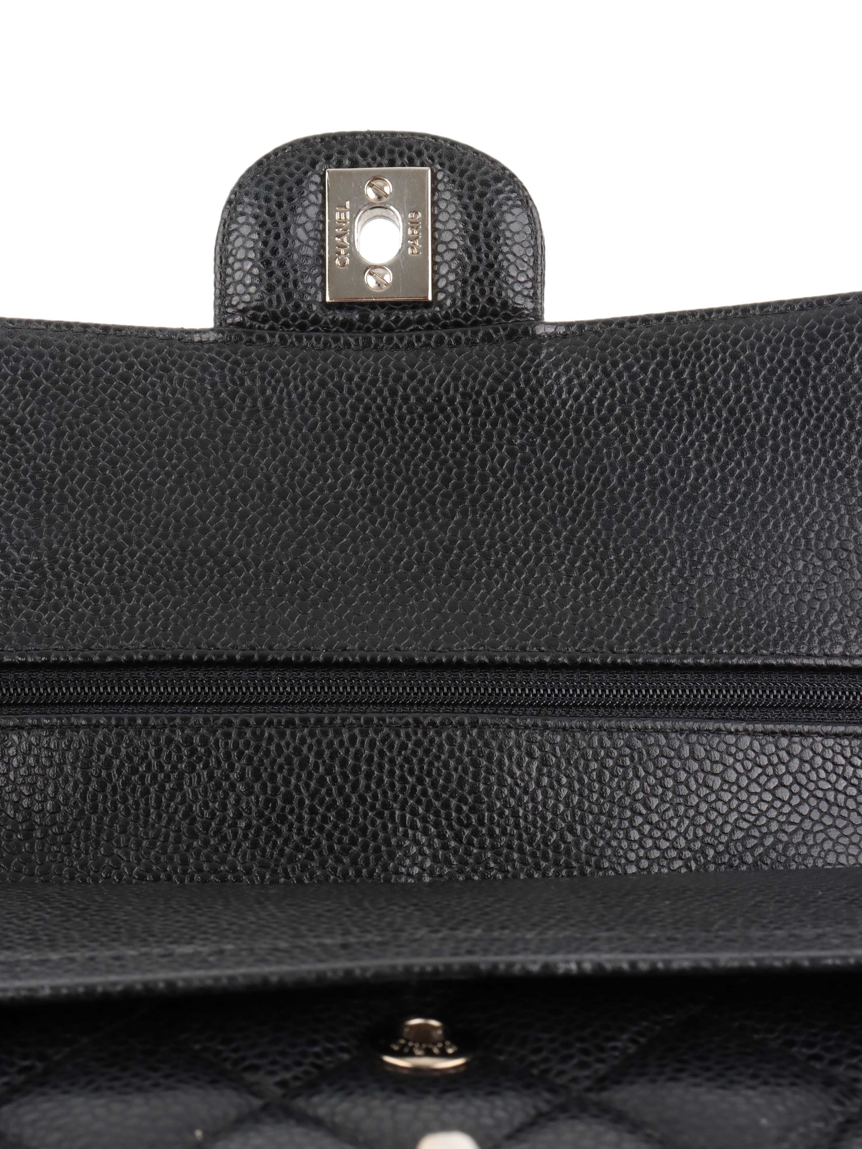 Chanel Medium Black Caviar Classic Flap Bag - Luxury Designer Handbag for Women | Perfect for Work, Evening Events & Everyday Use