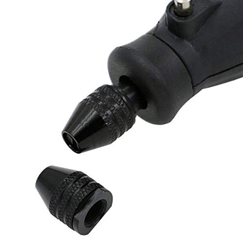 0.3-3.2mm Keyless Drill Chuck Adapter | M7x0.75mm Quick Change Converter for Electric Grinder & Power Tools | Perfect for DIY Projects, Woodworking & Metalworking (1PC Short Shank)