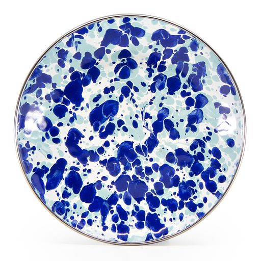 Ocean Swirl Appetizer Plates Set of 4 - 5.75 Inch Small Decorative Serving Dishes for Party, Wedding, Cocktail Hour & Home Entertaining