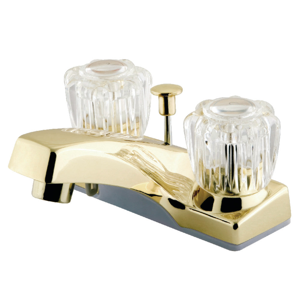 Kingston Brass KB101 4-Inch Centerset Bathroom Faucet - Chrome Finish, Single Handle, Water-Saving Design for Sink Vanity and Powder Room