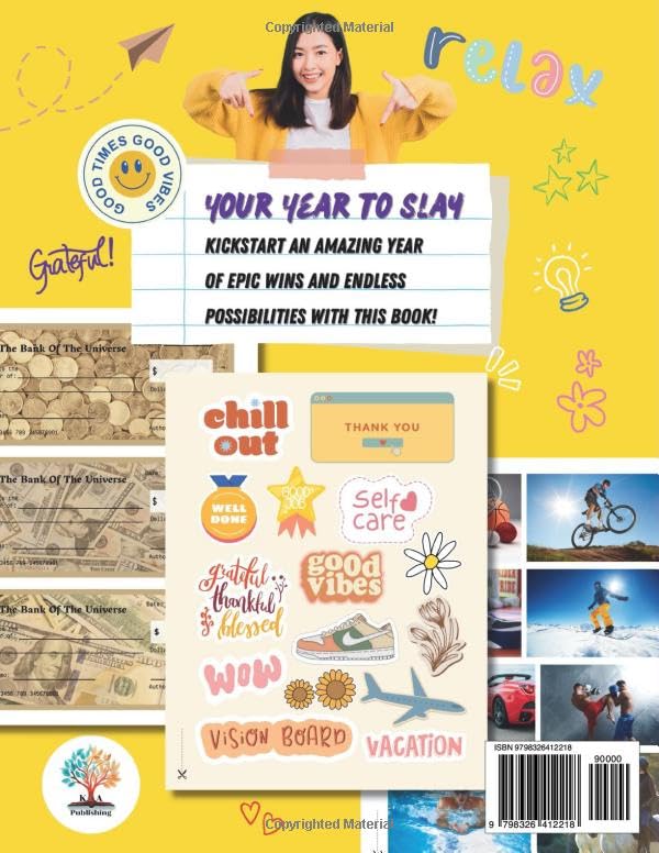 450+ Vision Board Clip Art for Teens - Inspiring Images, Words, Affirmations & Supplies for Teen Boys & Girls to Manifest Goals & Dreams | Perfect for DIY Vision Boards, Journaling & Creative Projects
