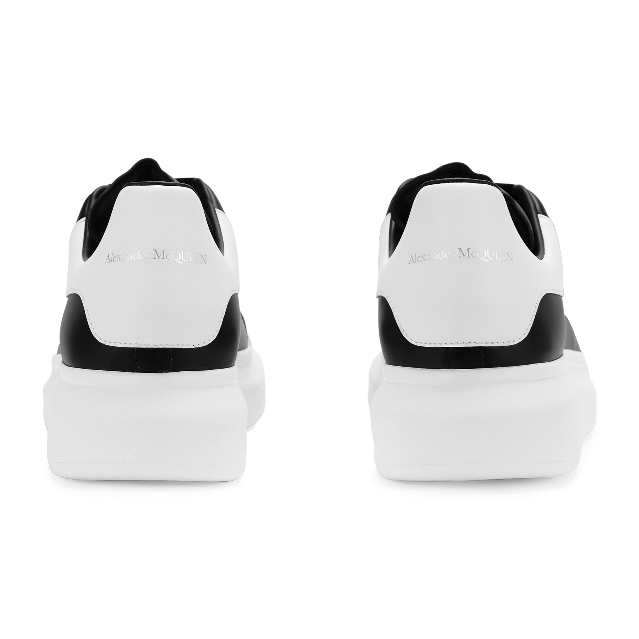 Alexander McQueen Black & White Raised Sole Sneakers - Fashionable High-Top Shoes for Men & Women | Perfect for Casual Wear, Street Style & Everyday Outfits
