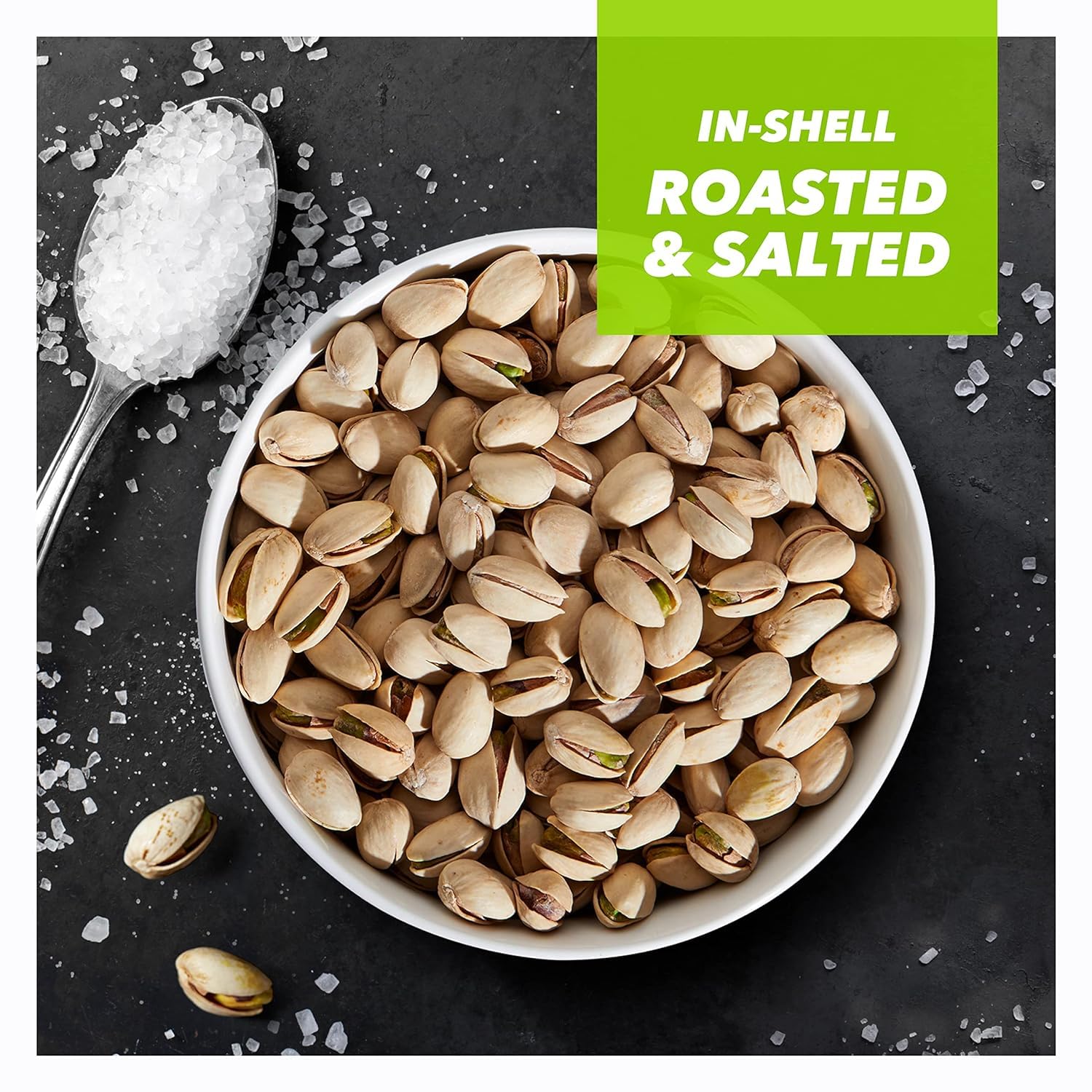 Wonderful Pistachios In Shell - Roasted & Salted Nuts, 32oz (2lb) Bulk Bag | High Protein Snack, Gluten Free, Healthy Snacks for Weight Loss | Perfect for Office, Gym, Hiking & Movie Night Snacking