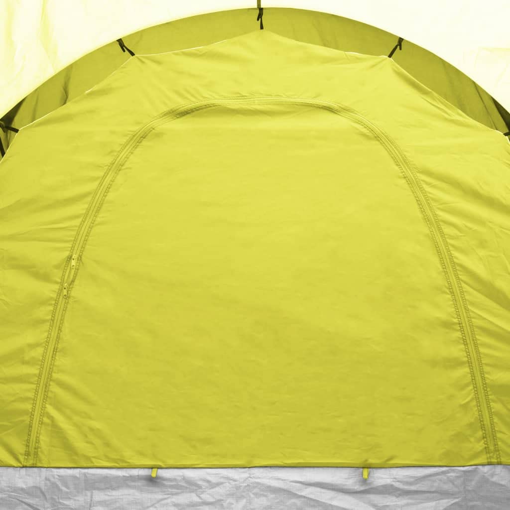 SKM 6-Person Waterproof Camping Tent - Lightweight, Easy Setup, Blue & Yellow for Family Outdoor Adventures, Hiking & Backpacking