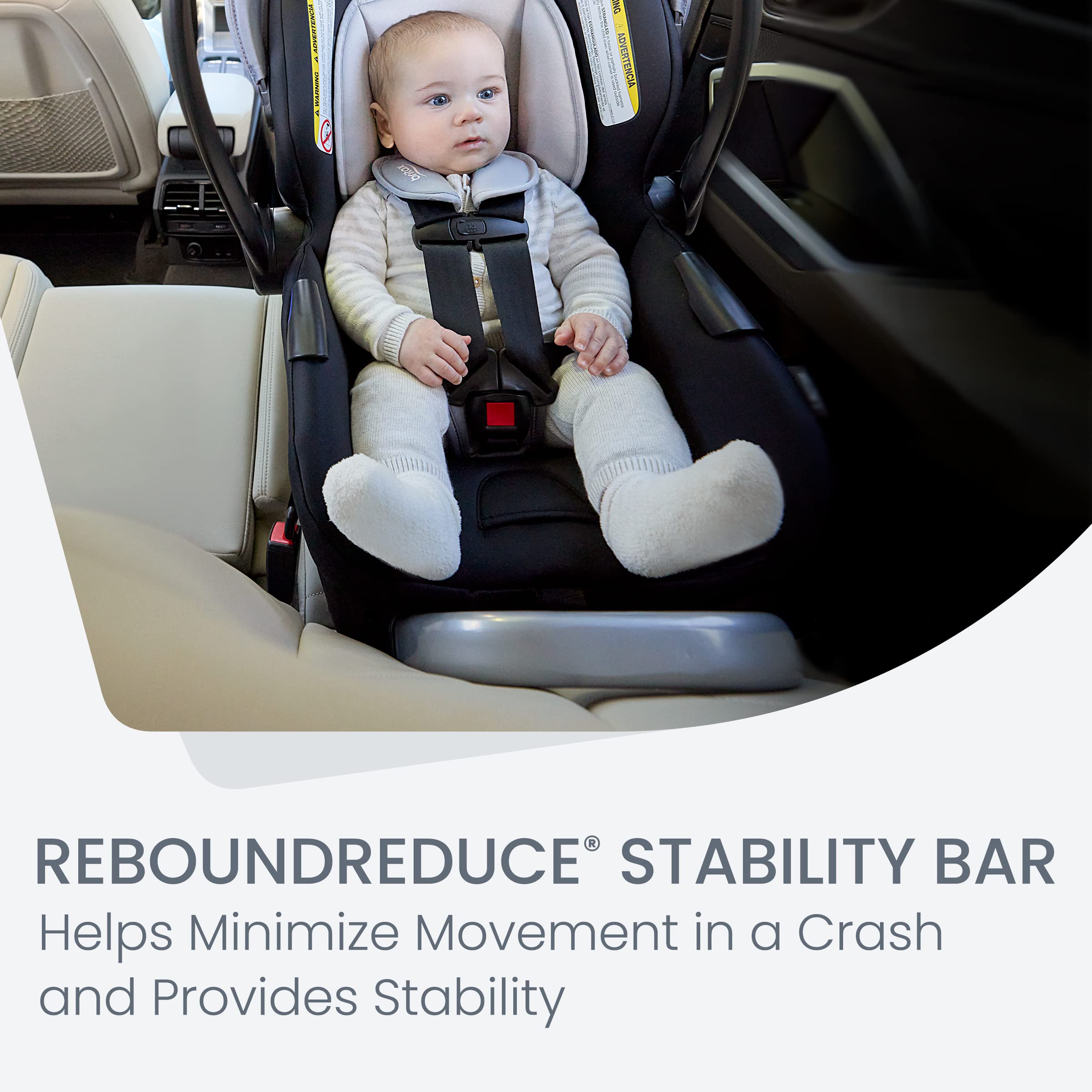 Britax Willow Brook S+ Baby Travel System - Infant Car Seat & Stroller Combo with Alpine Base | ClickTight Technology | SafeWash Insert & Cover | Glacier Onyx | Perfect for Newborns, Shopping & Travel