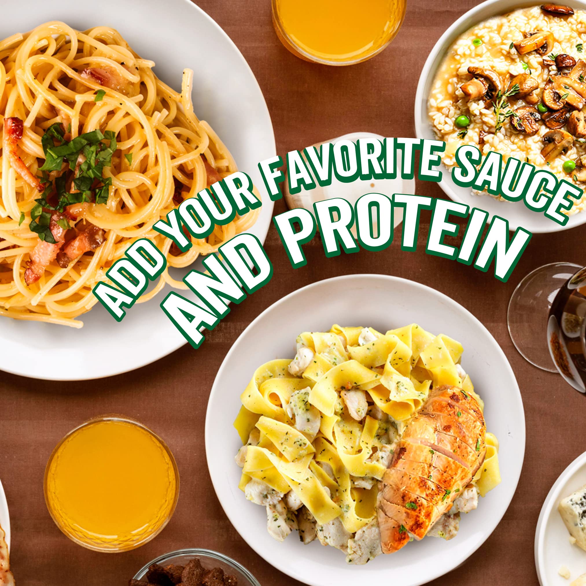 Keto Pasta - Low Carb Shirataki Konjac Noodles (6-Pack Variety: Spaghetti, Fettucine, Rice) | Microwave Ready in 30 Seconds | Gluten-Free, Low Calorie Diet Food | Perfect for Keto, Vegan & Weight Loss Meals