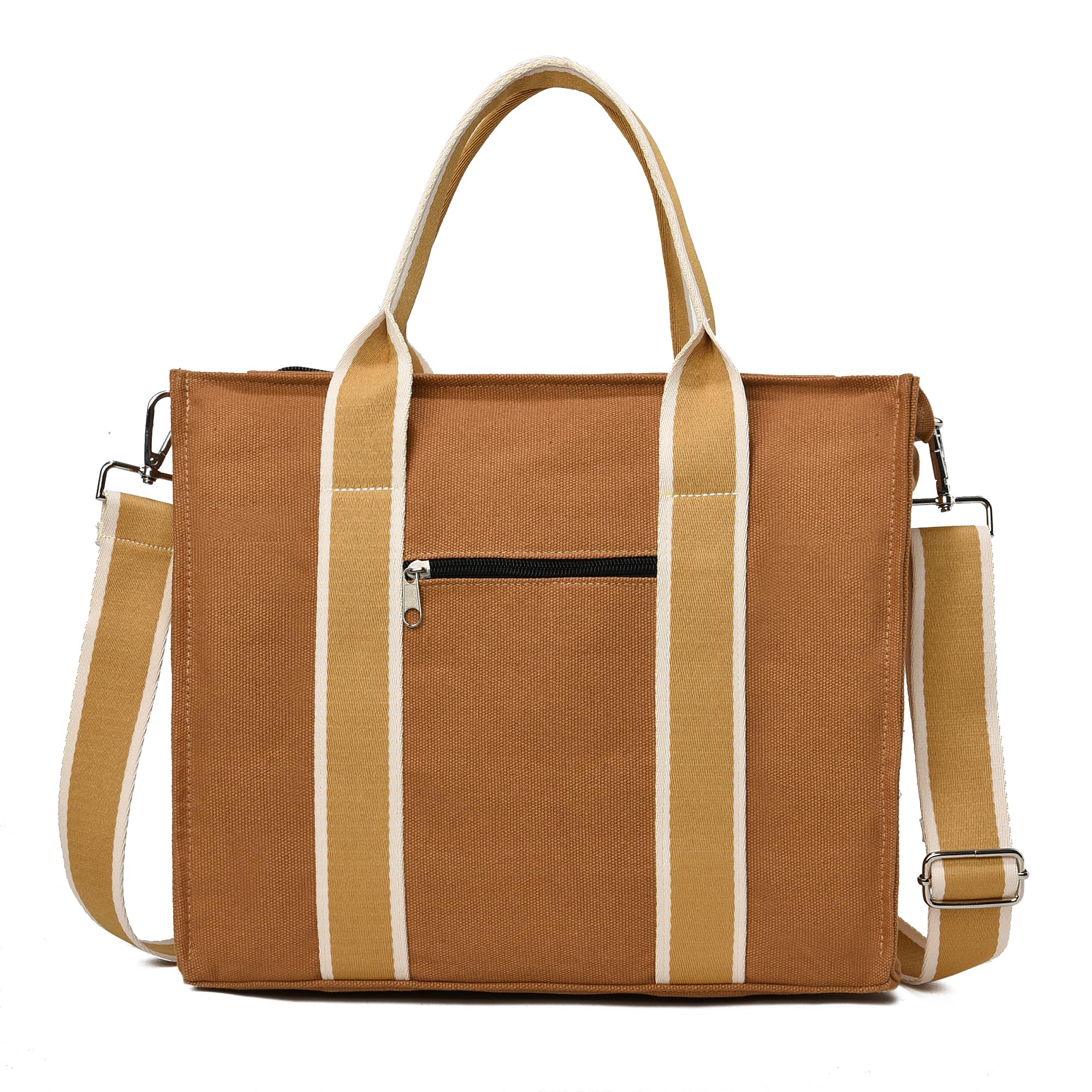 LoZoDo Women's Canvas Crossbody Bag with Pockets - Stylish Everyday Purse for Work, Travel, Shopping & Groceries | Perfect Gift for Her | Durable Tote for Vacation & Daily Use