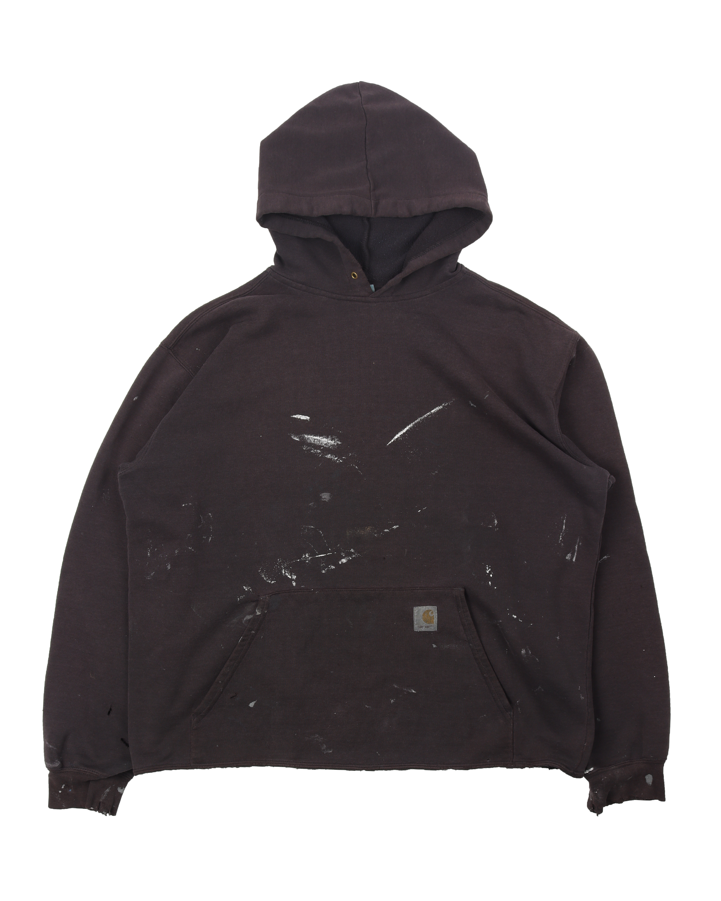 Vintage 1990s Carhartt Cropped Painter Hoodie - Classic Workwear Style for Men & Women | Perfect for Painting, Construction & Streetwear Fashion