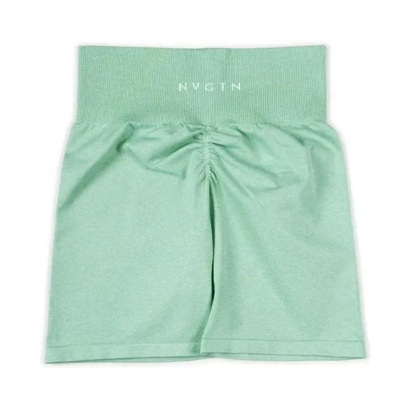 NVGTN Scrunch Seamless Yoga Shorts for Women - High Waisted Spandex Workout Shorts with Butt Lifting Design, Breathable & Elastic Gym Running Athletic Shorts - Perfect for Yoga, Pilates, Running & Lounge Wear