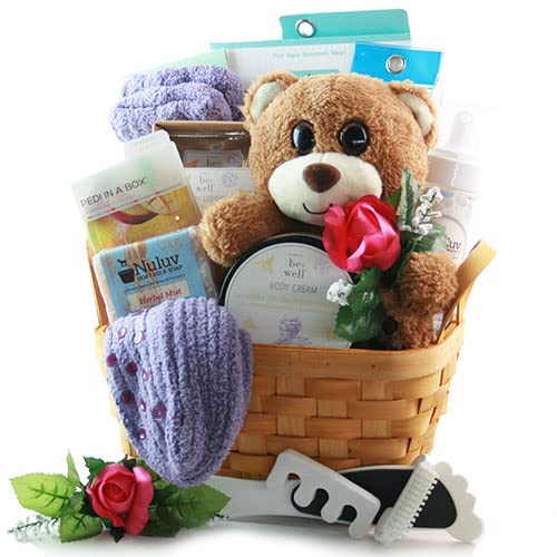 Luxury Spa Gift Basket Set - Relaxation & Self-Care Kit with Bath Bombs, Candles & Essential Oils | Perfect for Women's Birthday, Mother's Day & Anniversary Gifts | Home Spa Retreat & Stress Relief