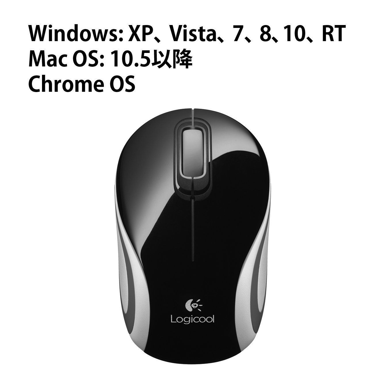 Logitech M187 Wireless Mini Mouse - Compact Portable Bluetooth Mouse for Laptop, PC, Mac - Black (M187BK) - Perfect for Travel, Office, and Home Use