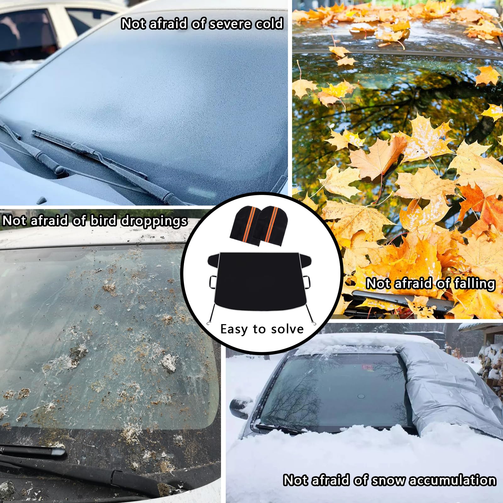 Car Snow Cover & Windshield Sunshade - 78