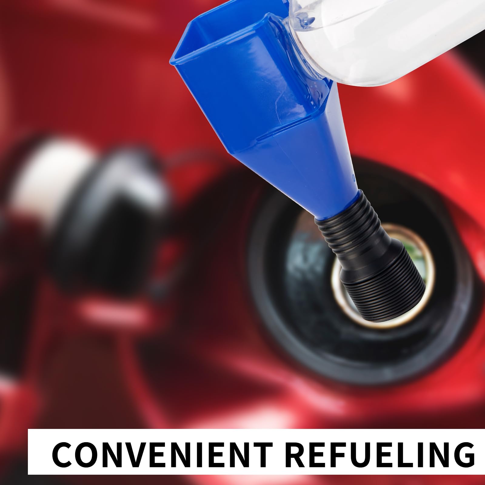 Retractable Snap Funnel for Automotive Fuel & Oil - Flexible Draining Tool with Universal Plastic Clasp - Perfect for Cars, Motorcycles & DIY Maintenance