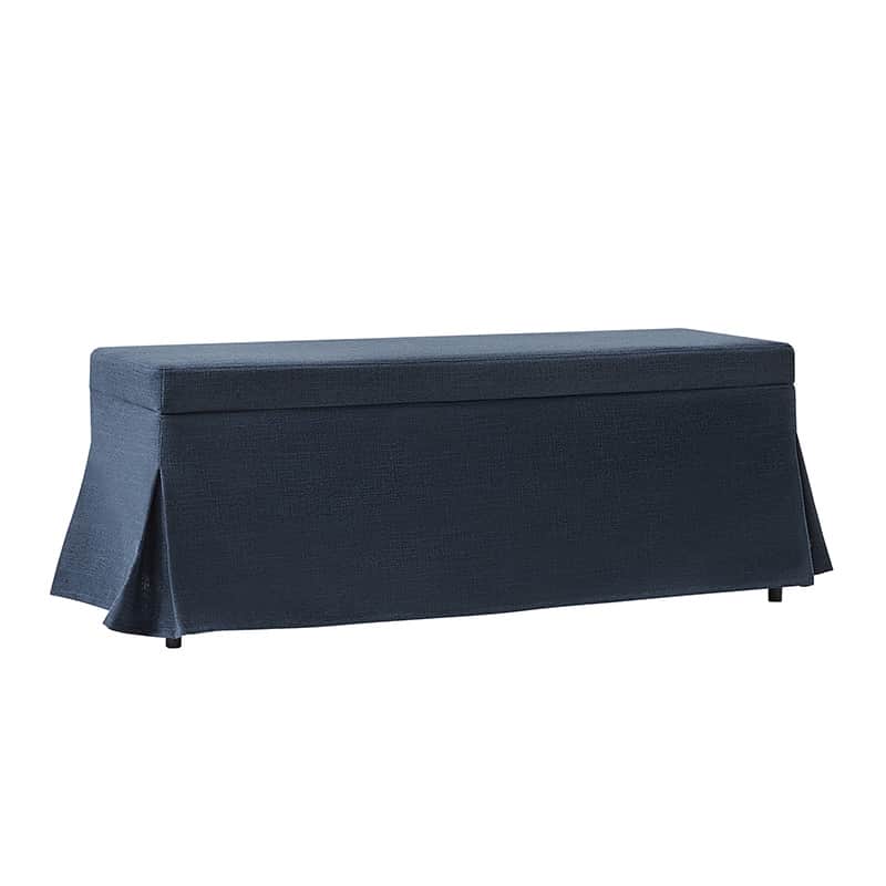 Zenobia Bench with Hidden Shoe Storage & Removable Slipcover - Entryway Seating with Storage for Shoes, Hats & Accessories - Perfect for Hallway, Bedroom or Mudroom Organization