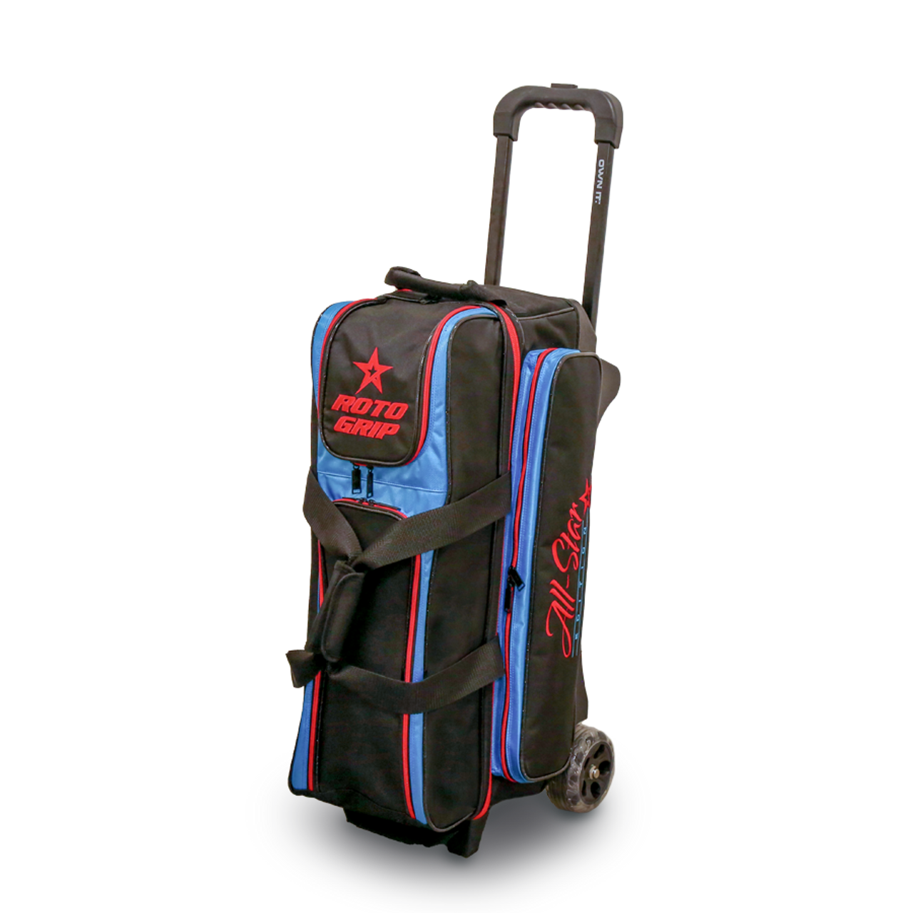 Roto Grip 3 Ball Roller All Star Edition Competitor Bowling Bag - Durable & Spacious for League Play & Tournaments - Perfect for Serious Bowlers & Pro Athletes