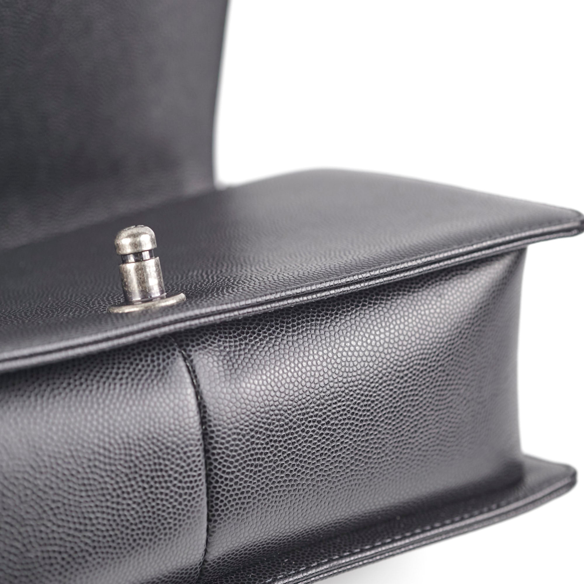 Chanel Old Medium Caviar Boy Bag Black with Microchip - Luxury Crossbody Bag for Women, Perfect for Date Night & Evening Events
