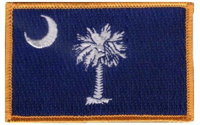 South Carolina Embroidered Iron-On Patch - Custom Sew-On Badge for Jackets, Hats, Bags & DIY Crafts