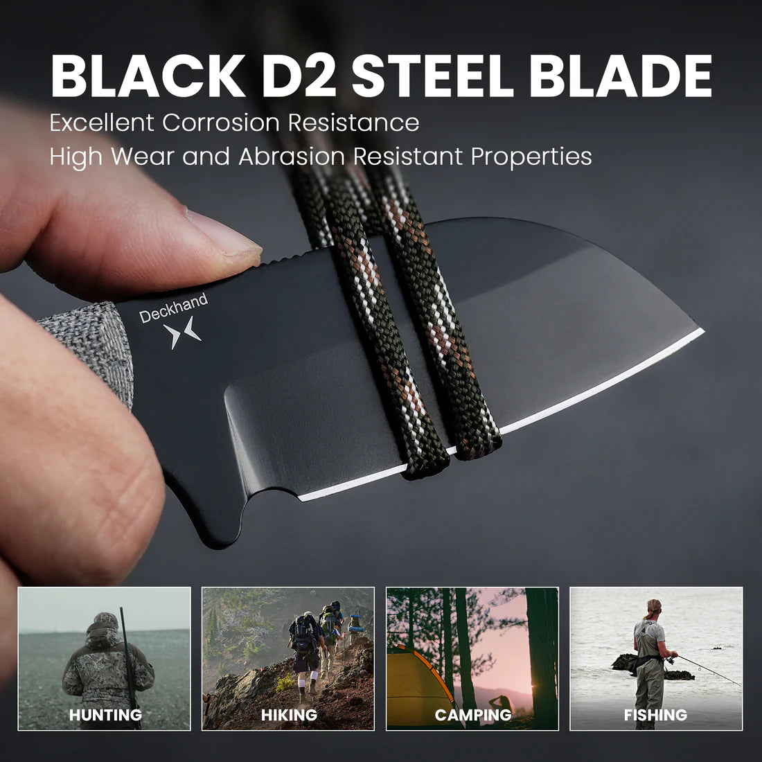 Kizer 1062A2 Deckhand Compact Fixed Blade Knife - 3.5