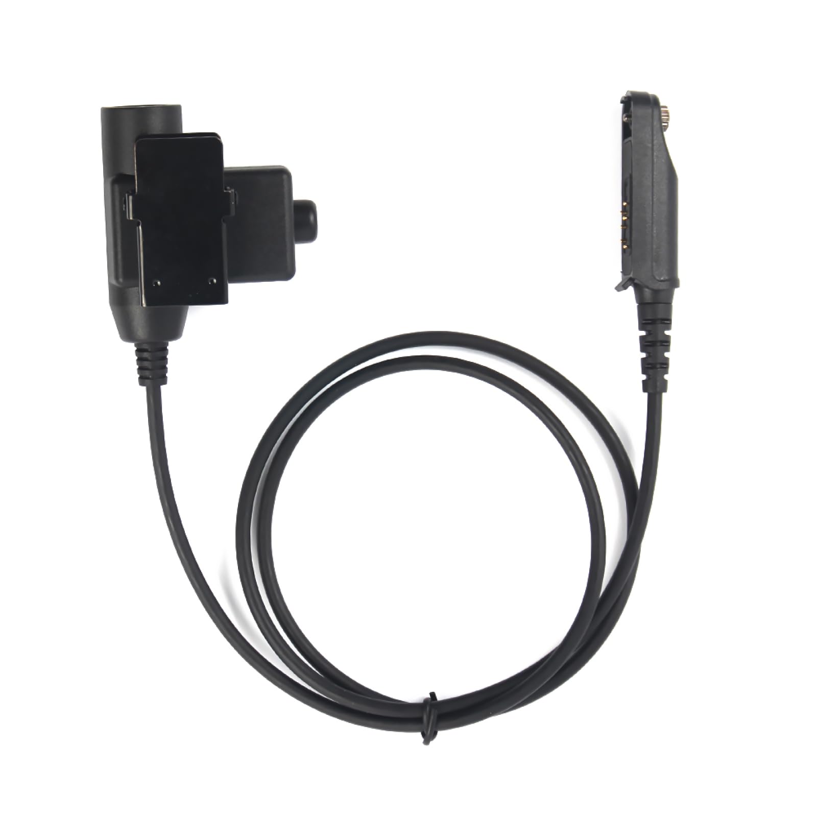 MOOKEENONE U94 PTT Cable Plug Headset Adapter for Baofeng UV-9R UV-9R Plus UV-XR Walkie Talkie - Compatible with Two-Way Radios for Outdoor, Hunting, and Emergency Communication