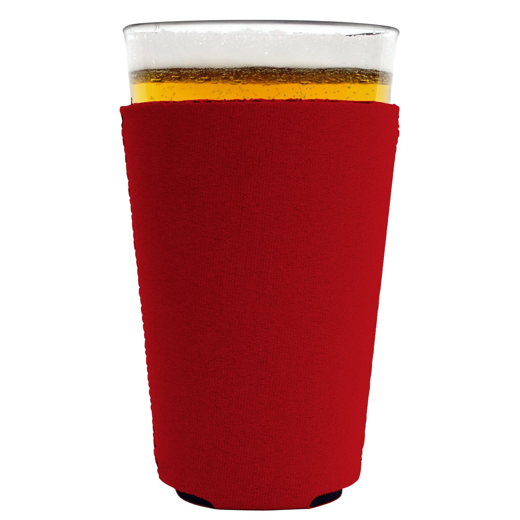 Neoprene Pint Glass Coozie (1 Pack, Red) - Insulated Beer Sleeve for Keeping Drinks Cold at BBQs, Parties & Outdoor Events