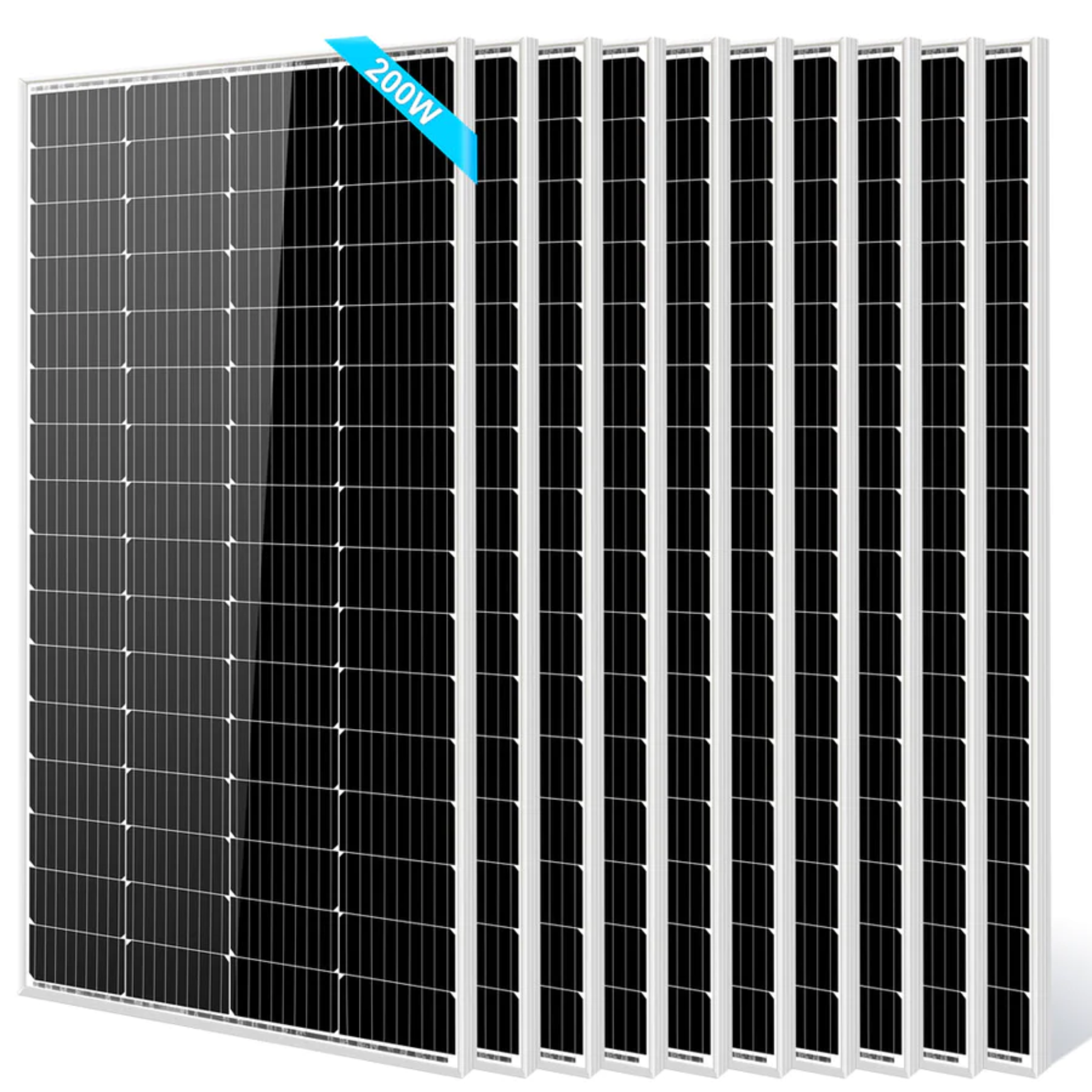 SunGoldPower 200 Watt Monocrystalline Solar Panel - High Efficiency Solar Panel for Home, RV, Boat & Off-Grid Power - Perfect for Camping, Emergency Backup & Renewable Energy Systems