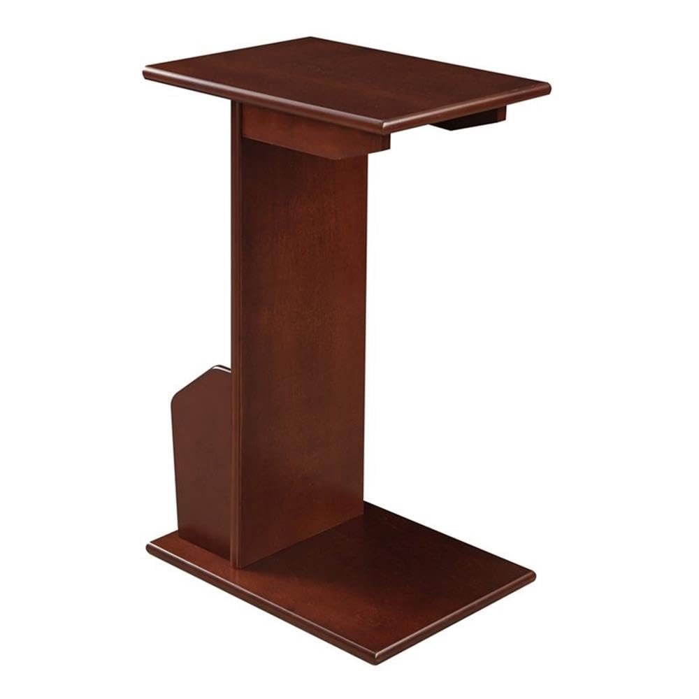 Home Square End Table Set of 2 - Espresso Mahogany Wood Finish Side Tables for Living Room, Bedroom & Office Furniture
