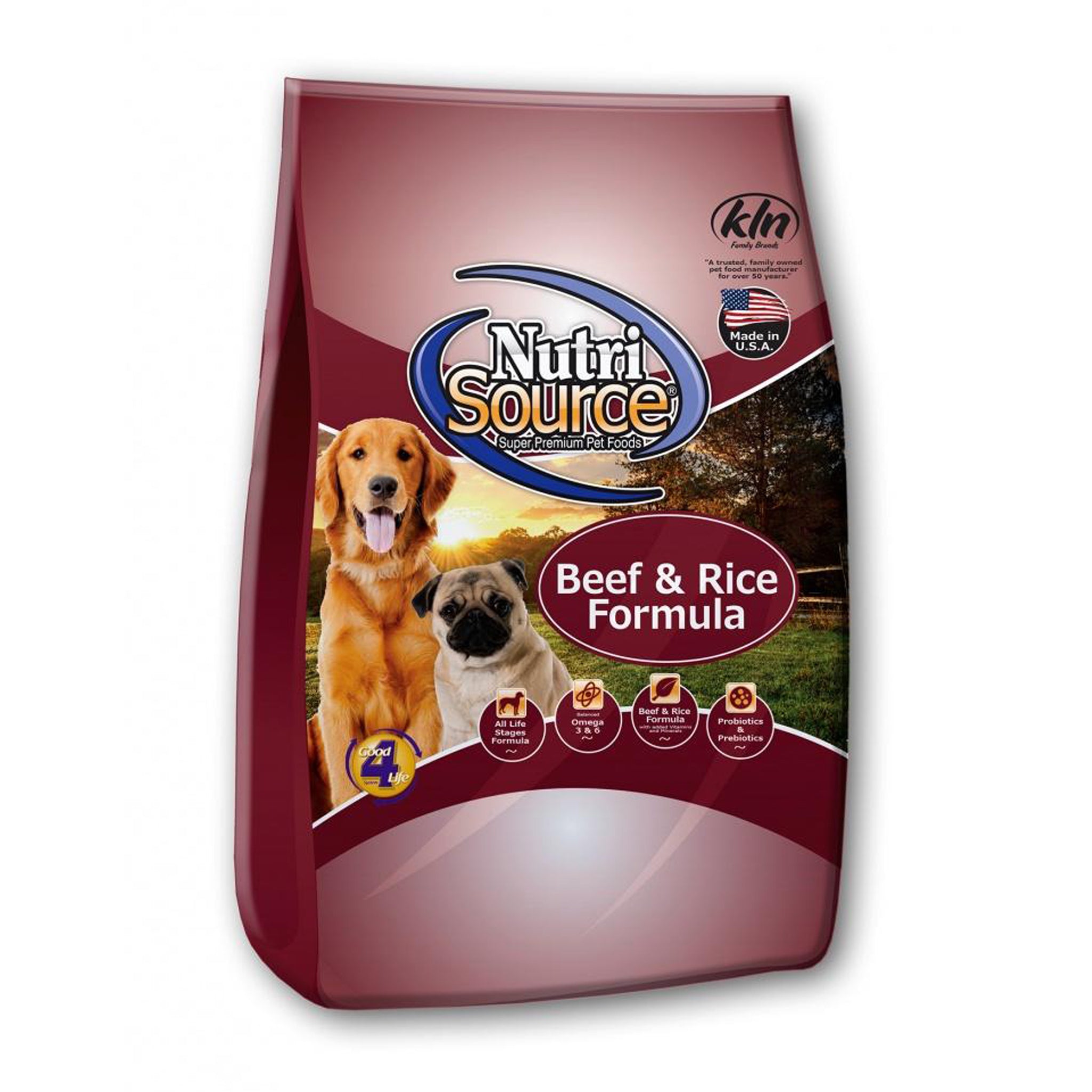 NutriSource Beef & Rice Dry Dog Food - High Protein Grain-Free Recipe for Adult Dogs - Perfect for Active Pets & Weight Management