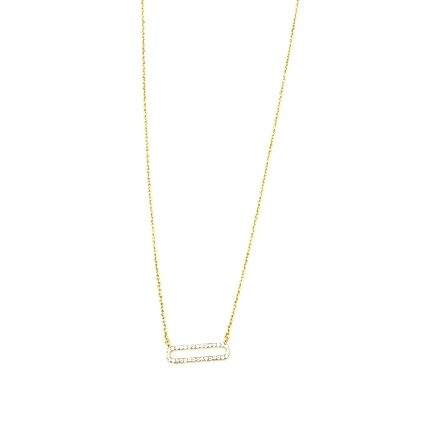 Sterling Silver Gold Plated CZ Bar Necklace for Women - Elegant Layered Jewelry for Everyday Wear & Special Occasions